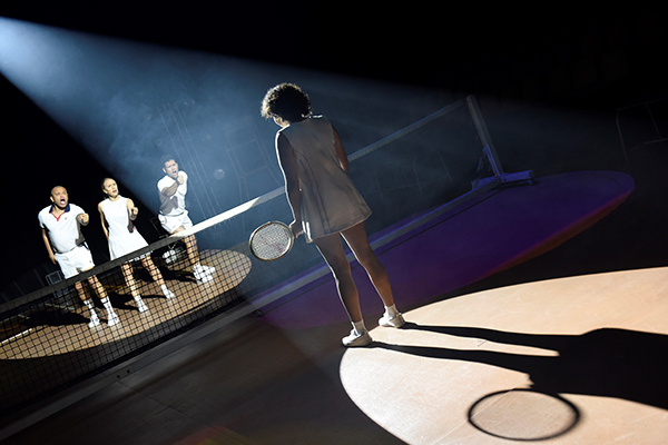 Sydney Festival transforms Sydney Town Hall into tennis court